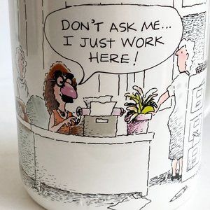 Vintage Hallmark Office Humor Ceramic Coffee Mug Cup Secretary Clerk Assistant